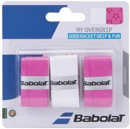 Намотка Babolat My Overgrip (3 шт.) pink/white