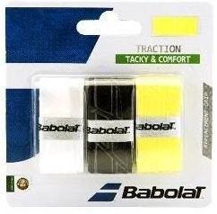Намотка Babolat Traction (3 шт.) white/black/yellow