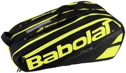 Тенісна сумка Babolat Pure Aero x12 black/fluo yellow