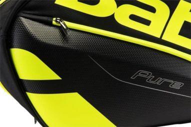 Тенісна сумка Babolat Pure Aero x12 black/fluo yellow