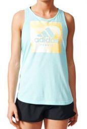 Тенісна майка жіноча Adidas Graphic Tennis Tank energy aqua/bright yellow
