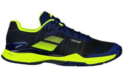 Теннисные кроссовки мужские Babolat Jet Mach II all court estate blue/fluo yellow Теннисные кроссовки мужские Babolat Jet Mach II all court estate blue/fluo yellow