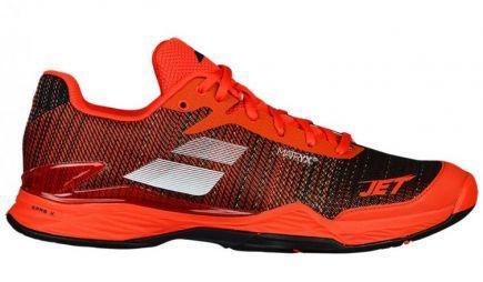 Теннисные кроссовки мужские Babolat Jet Mach II all court orange/black Теннисные кроссовки мужские Babolat Jet Mach II all court orange/black