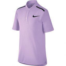 Тенісна футболка дитяча Nike Adv Polo SS YTH violet mist/black поло Тенісна футболка дитяча Nike Adv Polo SS YTH violet mist/black поло