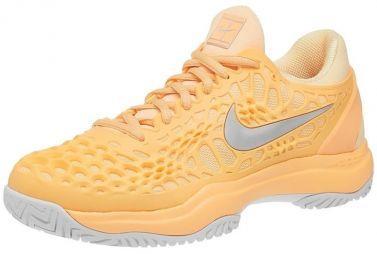 Тенісні кросівки жіночі Nike WMNS Air Zoom Cage 3 HC tangerine tint/metallic silver/white Тенісні кросівки жіночі Nike WMNS Air Zoom Cage 3 HC tangerine tint/metallic silver/white