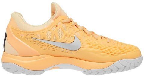 Тенісні кросівки жіночі Nike WMNS Air Zoom Cage 3 HC tangerine tint/metallic silver/white Тенісні кросівки жіночі Nike WMNS Air Zoom Cage 3 HC tangerine tint/metallic silver/white