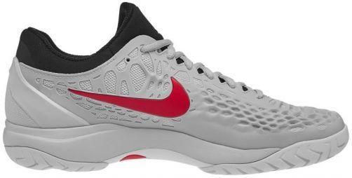 Тенісні кросівки чоловічі Nike Air Zoom Cage 3 HC pure platinum/habanero red/black/white Тенісні кросівки чоловічі Nike Air Zoom Cage 3 HC pure platinum/habanero red/black/white
