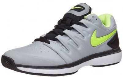 Тенісні кросівки чоловічі Nike Air Zoom Prestige HC LTHR wolf grey/volt glow/white/black Тенісні кросівки чоловічі Nike Air Zoom Prestige HC LTHR wolf grey/volt glow/white/black
