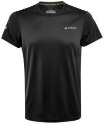 Тенісна футболка чоловіча Babolat Core Flag Club Tee Men black/black Тенісна футболка чоловіча Babolat Core Flag Club Tee Men black/black