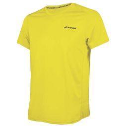 Теннисная футболка мужская Babolat Core Flag Club Tee Men blazing yellow Теннисная футболка мужская Babolat Core Flag Club Tee Men blazing yellow