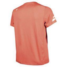 Теннисная футболка мужская Babolat Core Flag Club Tee Men fluo strike Теннисная футболка мужская Babolat Core Flag Club Tee Men fluo strike