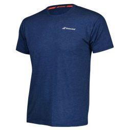 Теннисная футболка мужская Babolat Core Tee Men estate blue/heather