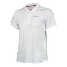 Теннисная футболка мужская Babolat Core Club Polo Men white/white поло Теннисная футболка мужская Babolat Core Club Polo Men white/white поло