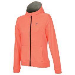 Кофта женская Babolat Core Hood Sweat Women fluo strike heather