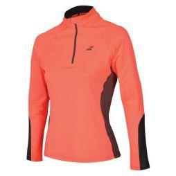 Кофта женская Babolat Core 1/2 Zip Women fluo strike/rabbit