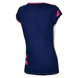 Теннисная футболка женская Babolat Performance Cap Sleeve Top Women white/estate blue