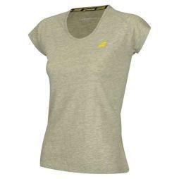 Теннисная футболка женская Babolat Core Tee Women lunar rock heather