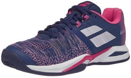 Теннисные кроссовки женские Babolat Propulse Blast ГРУНТ estate blue/fandango pink/silver Теннисные кроссовки женские Babolat Propulse Blast ГРУНТ estate blue/fandango pink/silver