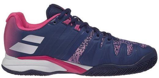 Теннисные кроссовки женские Babolat Propulse Blast ГРУНТ estate blue/fandango pink/silver Теннисные кроссовки женские Babolat Propulse Blast ГРУНТ estate blue/fandango pink/silver