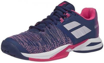 Теннисные кроссовки женские Babolat Propulse Blast all court estate blue/fandango pink/silver Теннисные кроссовки женские Babolat Propulse Blast all court estate blue/fandango pink/silver