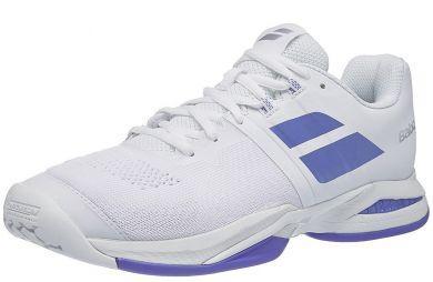 Теннисные кроссовки женские Babolat Propulse Blast all court white/wedgewood Теннисные кроссовки женские Babolat Propulse Blast all court white/wedgewood