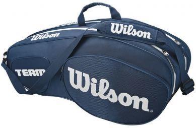 Теннисная сумка Wilson Team III 6 Pack Bag blue/white