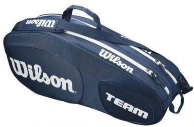 Теннисная сумка Wilson Team III 6 Pack Bag blue/white