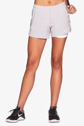 Тенісні шорти жіночі Nike Womens Flex Short 2in1 atmosphere grey/white/crimson pulse