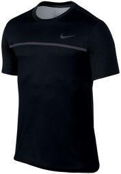 Тенісна футболка чоловіча Nike Challenger Crew black/gridiron/black