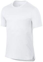 Теннисная футболка мужская Nike Challenger Crew white/white/white Теннисная футболка мужская Nike Challenger Crew white/white/white