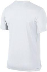 Теннисная футболка мужская Nike Challenger Crew white/white/white Теннисная футболка мужская Nike Challenger Crew white/white/white