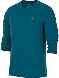 Тенісна футболка чоловіча Nike Court Dry Challenger green abyss/black/black/white