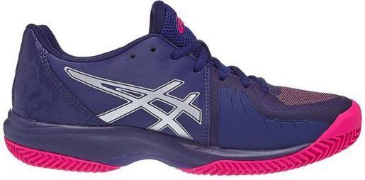 Теннисные кроссовки женские Asics Gel-Court Speed Грунт blue print/pink glo Теннисные кроссовки женские Asics Gel-Court Speed Грунт blue print/pink glo