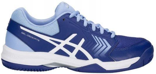 Теннисные кроссовки женские Asics Gel-Dedicate 5 ГРУНТ monaco blue/white Теннисные кроссовки женские Asics Gel-Dedicate 5 ГРУНТ monaco blue/white