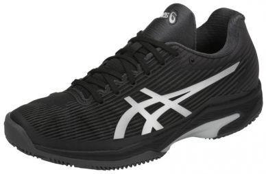 Теннисные кроссовки женские Asics Solution Speed FF ГРУНТ black/silver Теннисные кроссовки женские Asics Solution Speed FF ГРУНТ black/silver