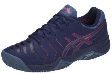 Теннисные кроссовки мужские Asics Gel-Challenger 11 Грунт blue print/red alert Теннисные кроссовки мужские Asics Gel-Challenger 11 Грунт blue print/red alert