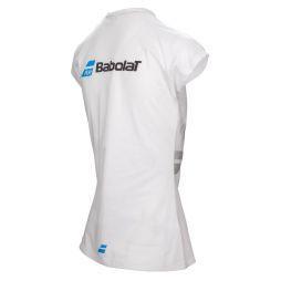 Тенісна футболка дитяча Babolat Core Tee Girl white