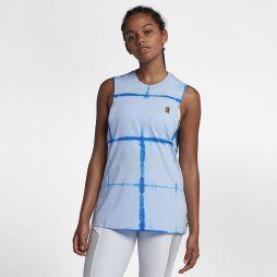 Тенісна майка жіноча Nike Court Tank Tie Dye Muscle - royal tint