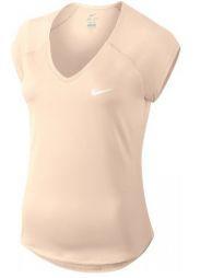 Тенісна футболка жіноча Nike Court Pure Top guava ice/white