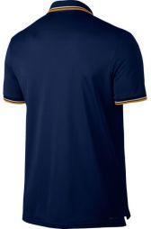 Тенісна футболка чоловіча Nike Court Dry Polo Solid PQ blue void/orange peel