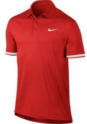 Тенісна футболка чоловіча Nike Court Dry Polo Team habanero red/white