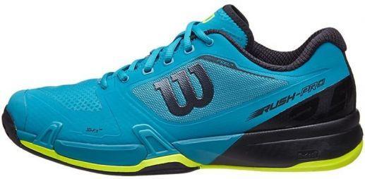 Тенісні кросівки чоловічі Wilson Rush Pro 2.5 ГРУНТ  enemel blue/ black/safety yellow