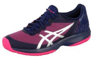 Теннисные кроссовки женские Asics Gel Court Speed blue print/pink glo Теннисные кроссовки женские Asics Gel Court Speed blue print/pink glo