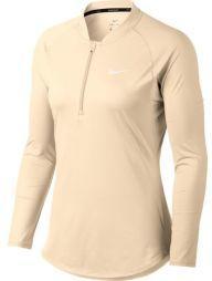 Тенісна футболка жіноча Nike Court Pure LS HZ Top guava ice/white