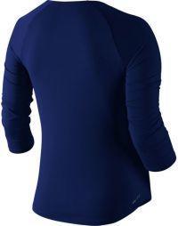 Тенісна футболка жіноча Nike Court Pure Top 3-4 blue void/white