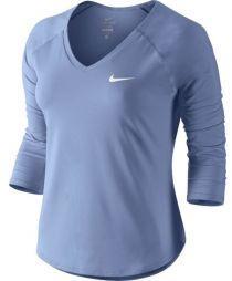 Тенісна футболка жіноча Nike Court Pure Top 3-4 royal tint/white