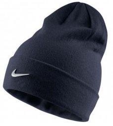 Спортивна шапка Nike Beanie Metal Swoosh Obsidian/Metallic Silver
