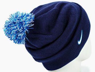 Спортивна шапка Nike Beanie Pom Blue/White