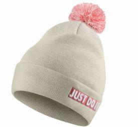 Спортивна шапка Nike Beanie Pom Light Bone/White