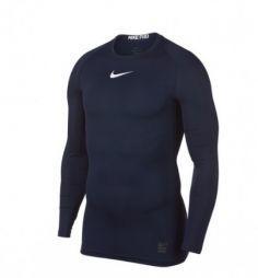 Термофутболка чоловіча Nike Pro LS Comp Top obisidian/white